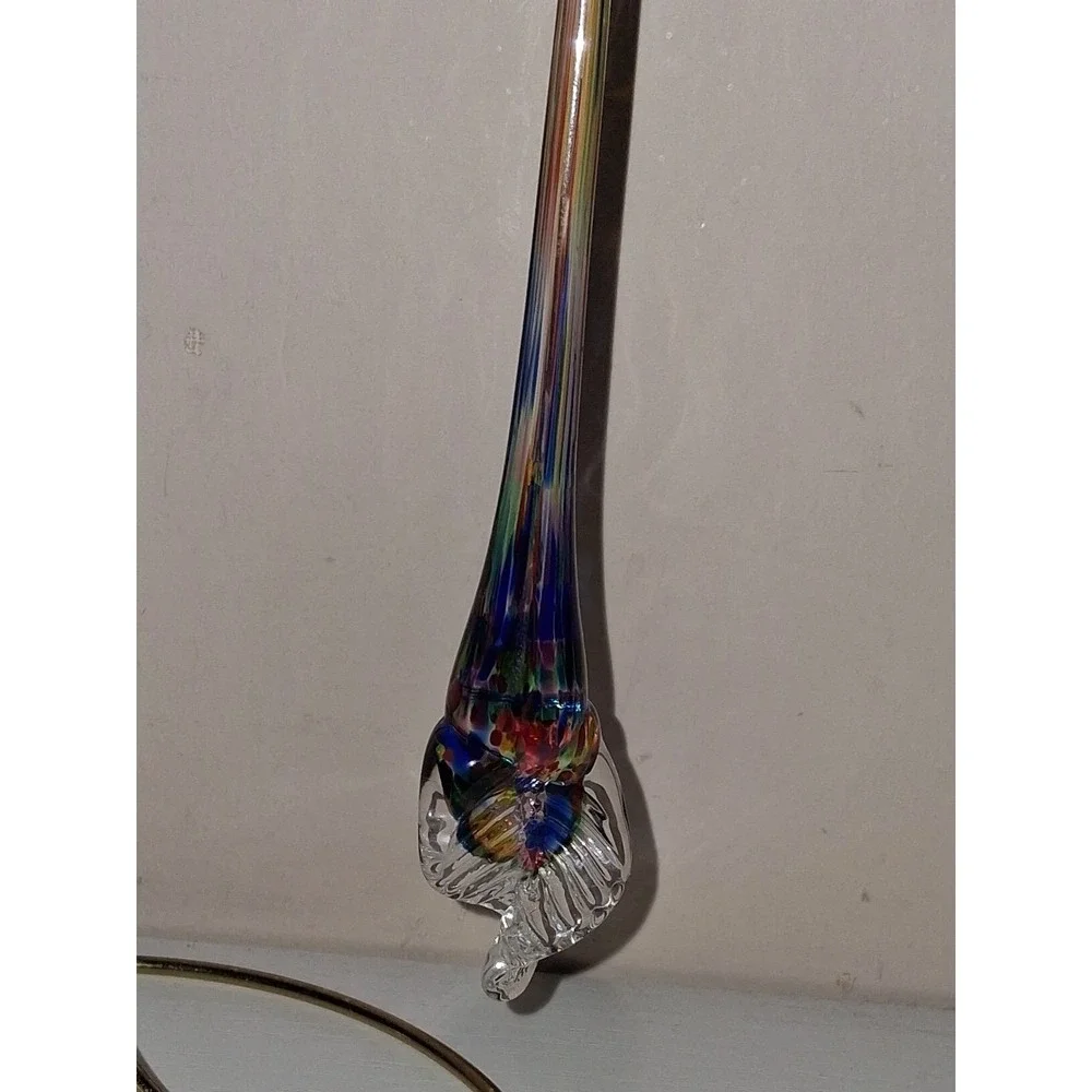 Hand Blown Art Glass Icicle Christmas Ornament 7